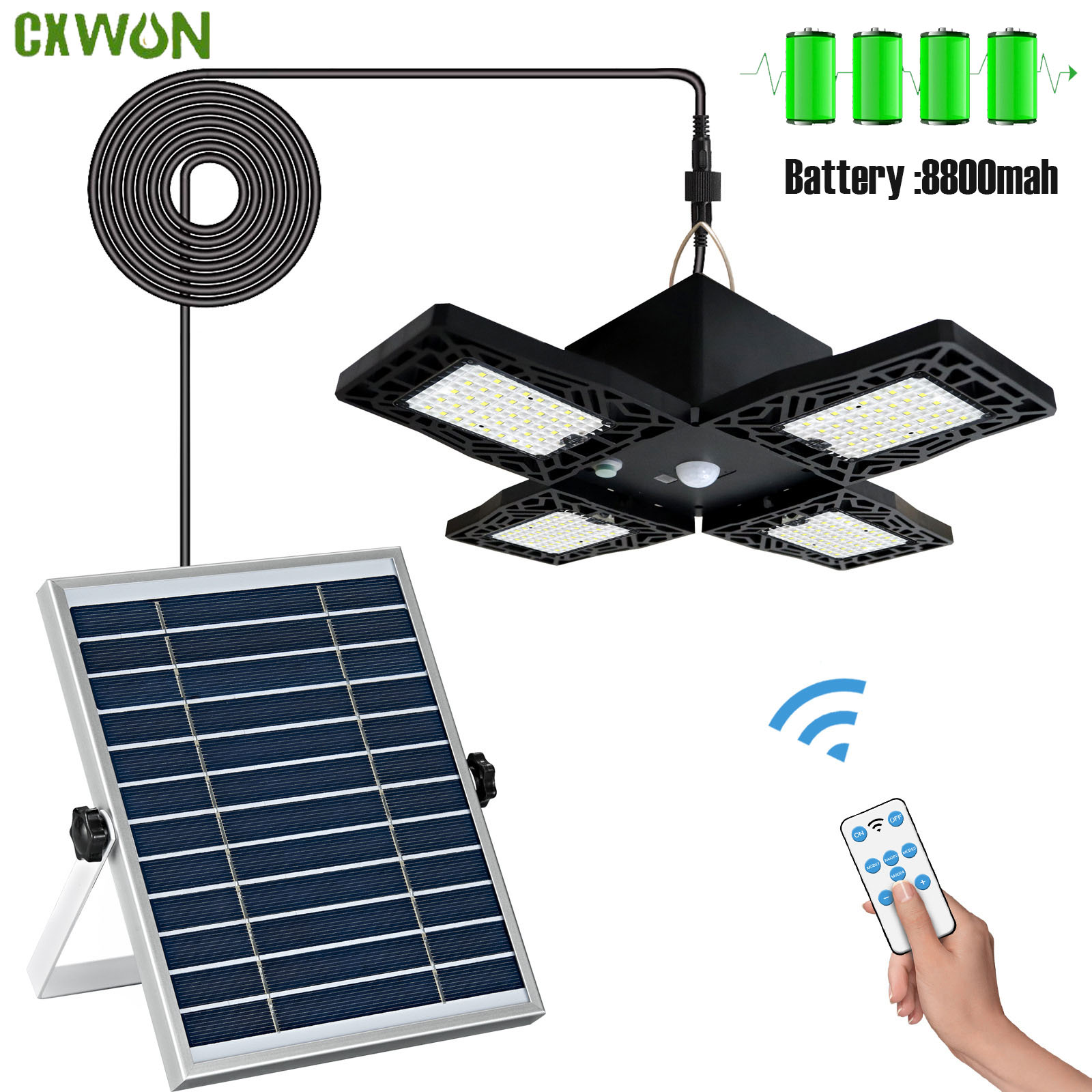 Outdoor Power Garage - Lampy wiszące na energię słoneczną Wewnętrzne