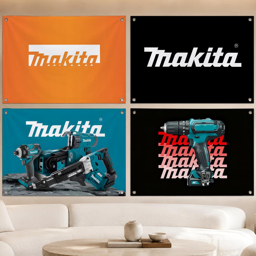 Outdoor Power Garage - Narzędzia, japońskie, Makita, flagi, wachlarz, baner,