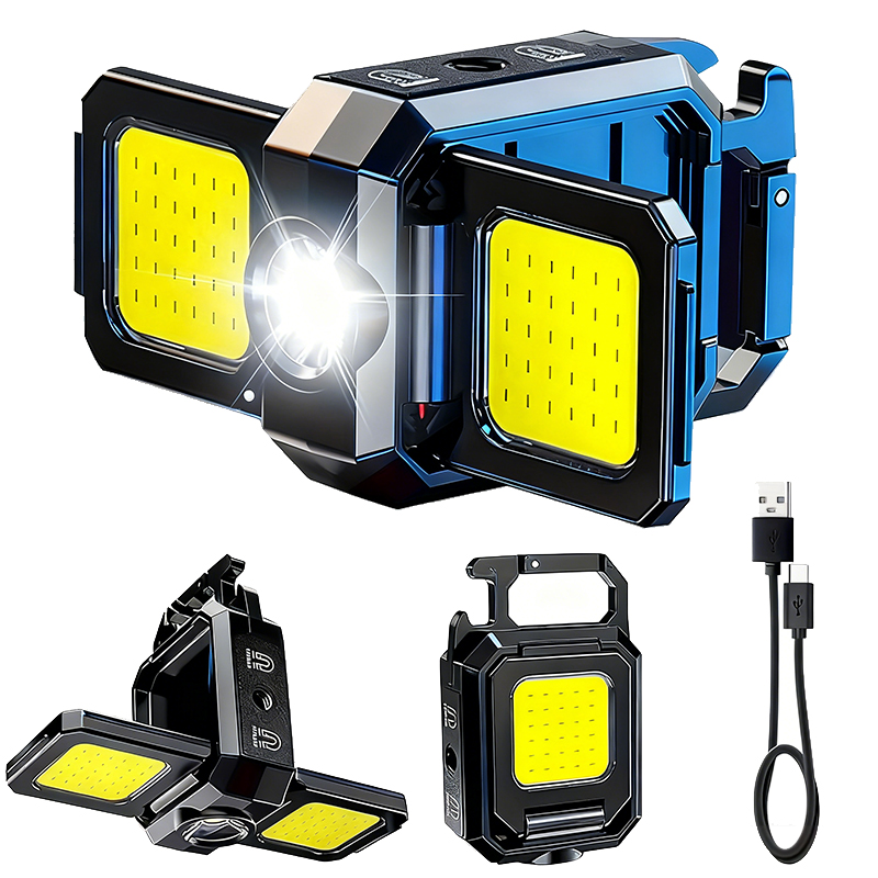 Outdoor Power Usb - Mini Latarka Brelokowa COB Światło Robocze