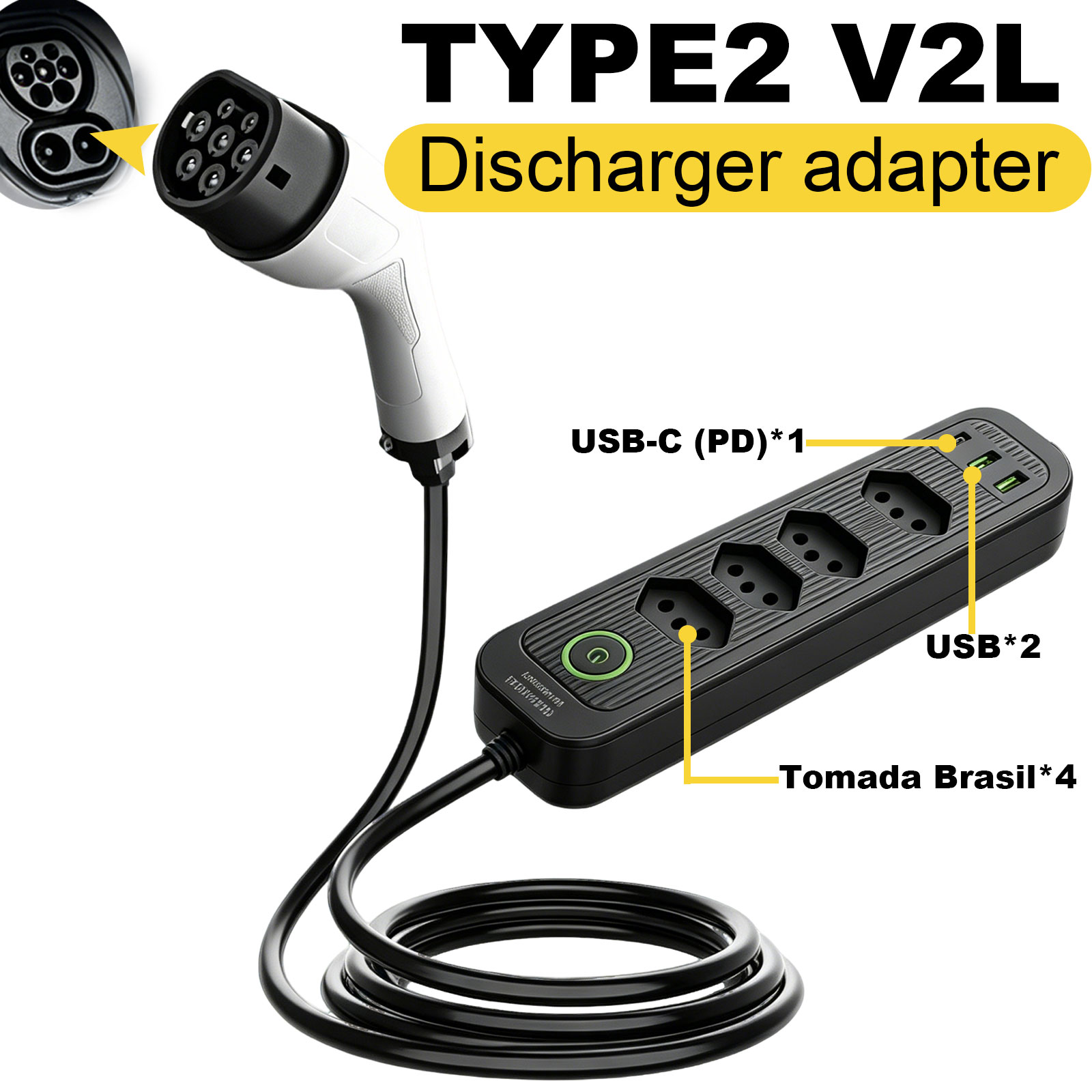 Outdoor Power Quincy - Adapter rozruchowy Type2 V2L 16A z