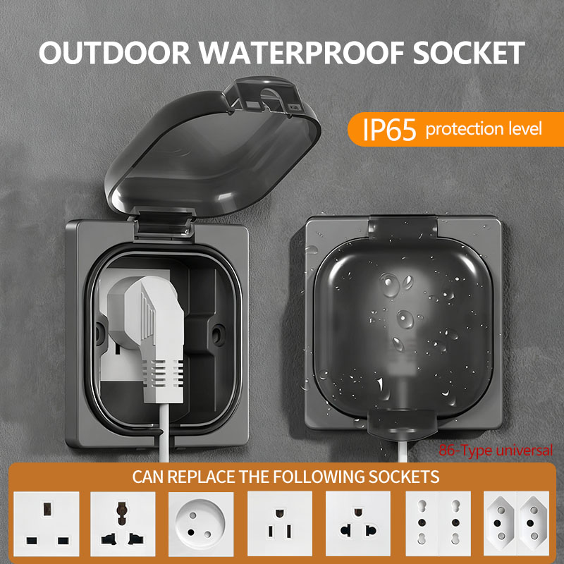 Outdoor Power Quincy - Wodoodporne gniazdo zewnętrzne IP65, gniazdo ścienne