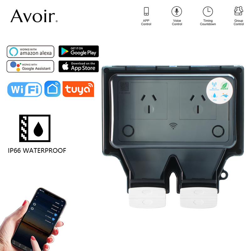 Outdoor Power Quincy - Avoir Tuya Wifi wodoodporna gniazdo elektryczne