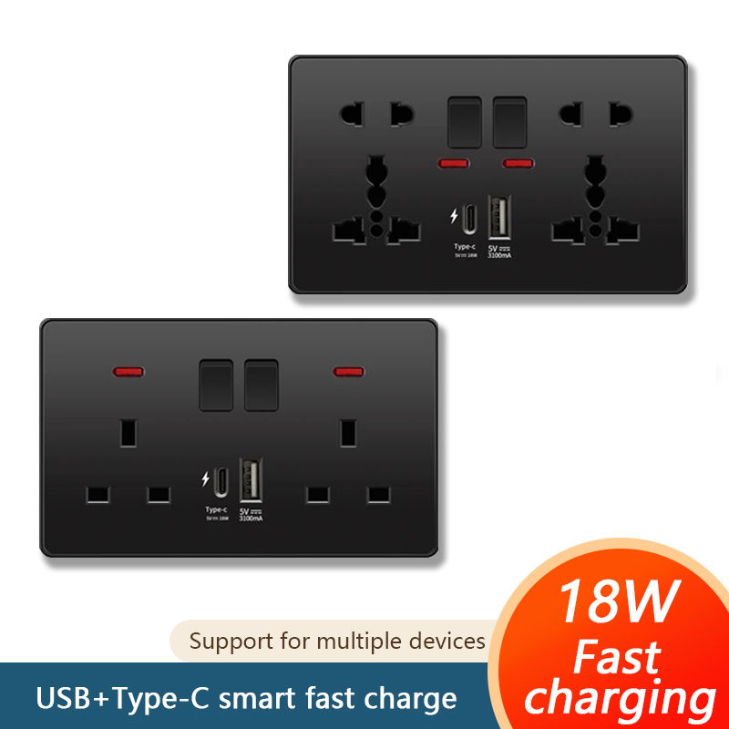 Outdoor Power Outlet - Uniwersalna szybka ładowarka ścienna 18W z