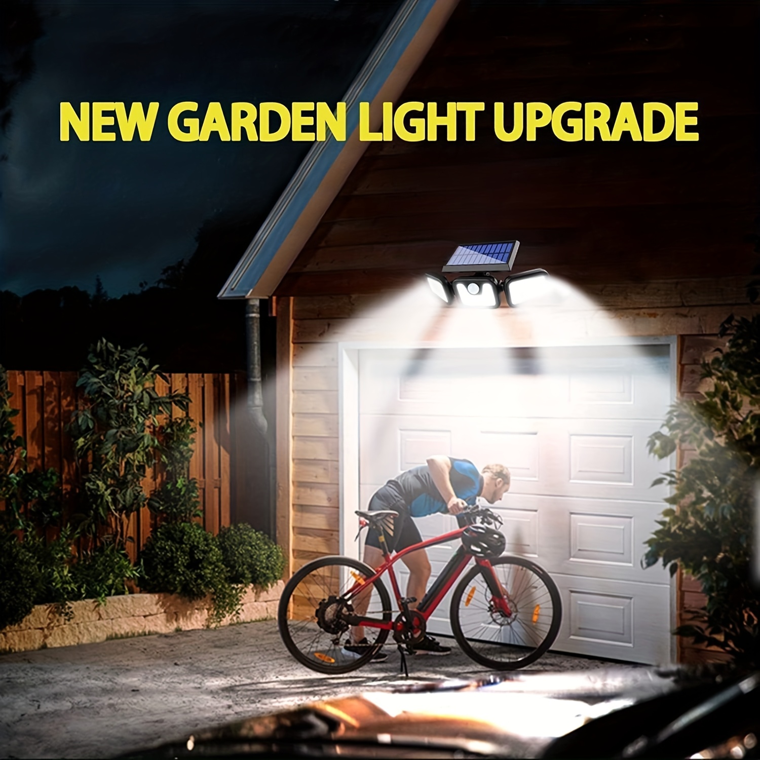 Lampa solarna LED z czujnikiem – Outdoor Power Garage recenzja i cena