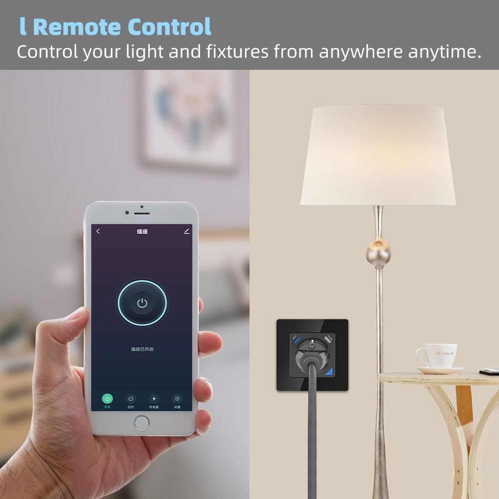Coswall Alice Glass Zigbee Tuy – Outdoor Power Outlet recenzja i cena