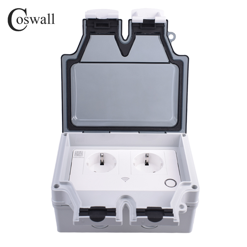 Coswall Tuya głos Wifi sterowa – Outdoor Power Outlet recenzja i cena